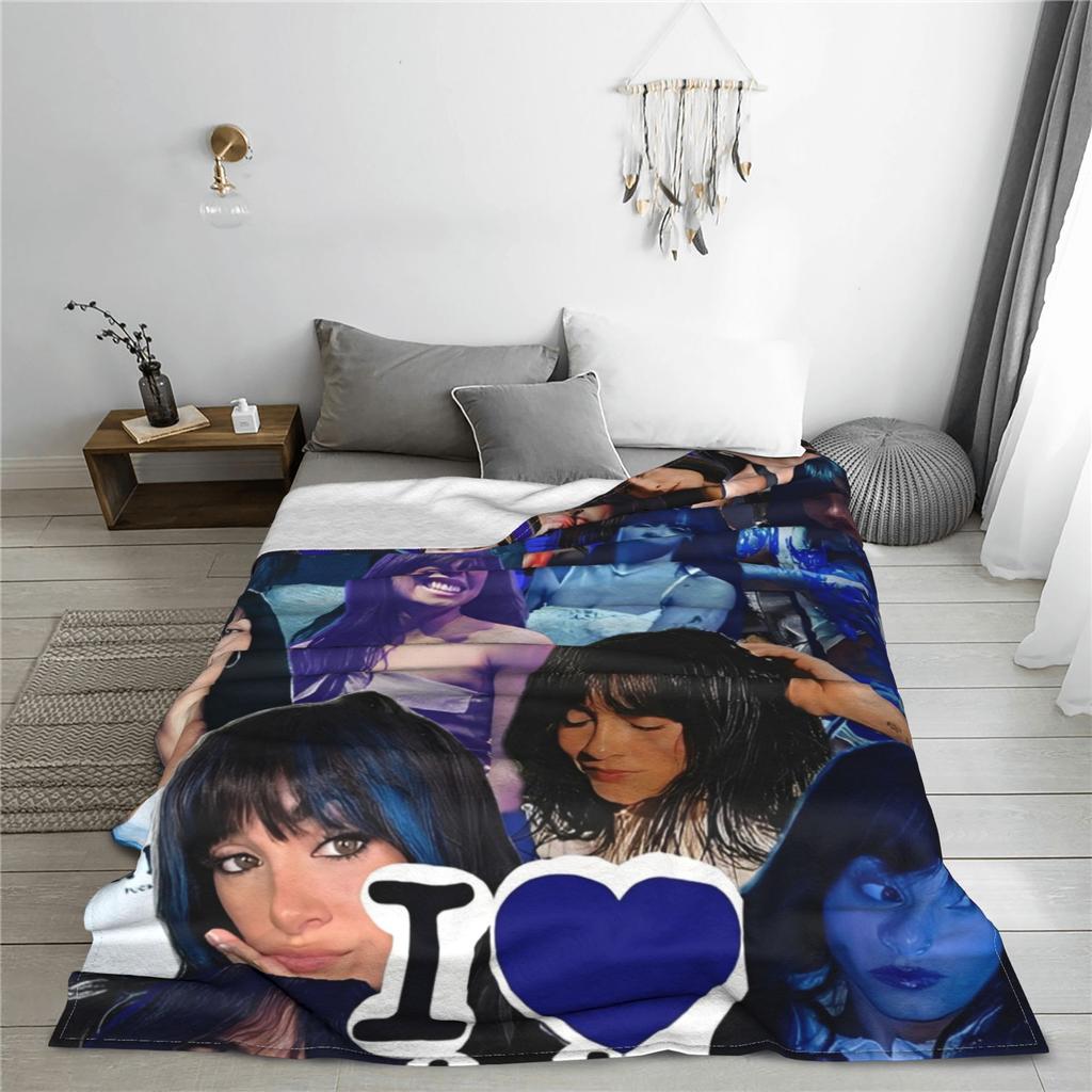 Aitanaed Tour Knitted Blanket Fuzzy Throw Blankets Airplane Travel Decoration Soft Warm Bedspreads,