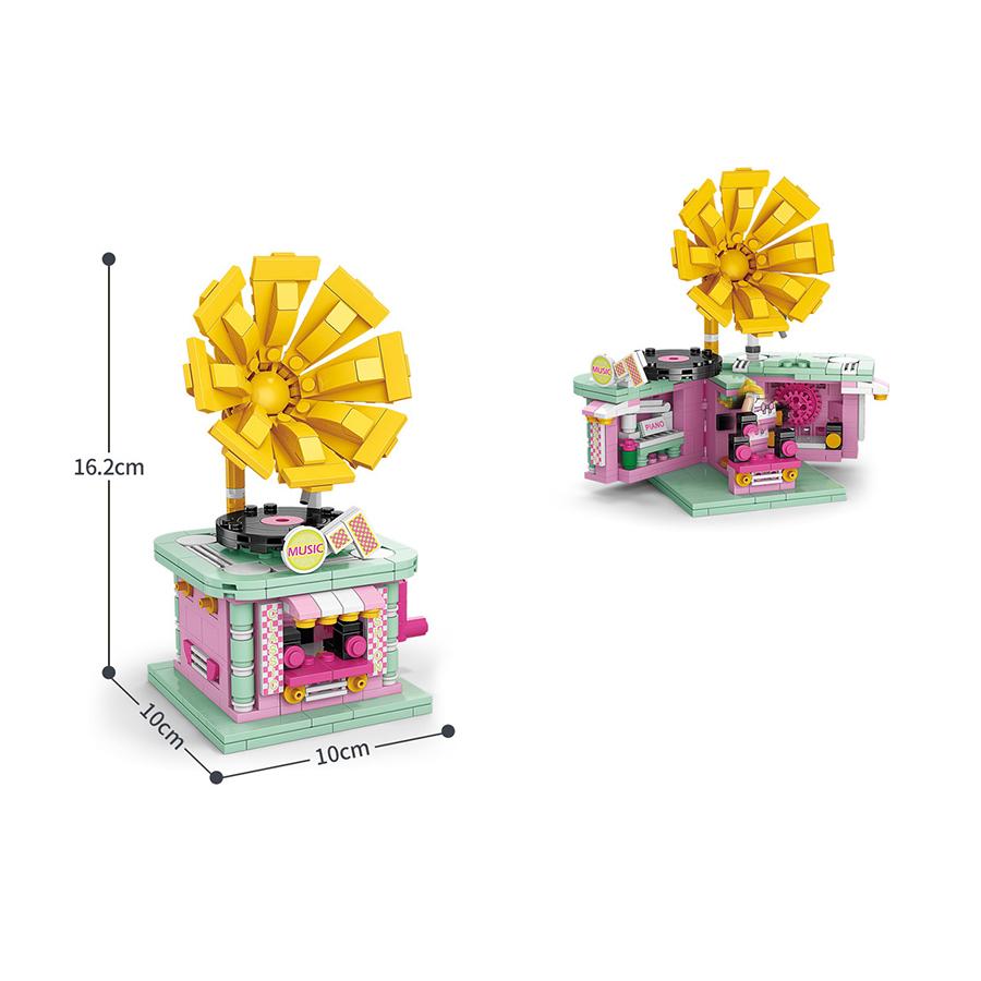 8 Style Mini Street View City Architecture Building Blocks Snack Store Shop House Model Bricks Puzzle Castle Toys for Children