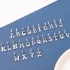 CARLIDANA Trendy Silver Color Initial Charm Pendant Letter Charm Minimalist Stainless Steel Alphabet Letter DIY Jewelry