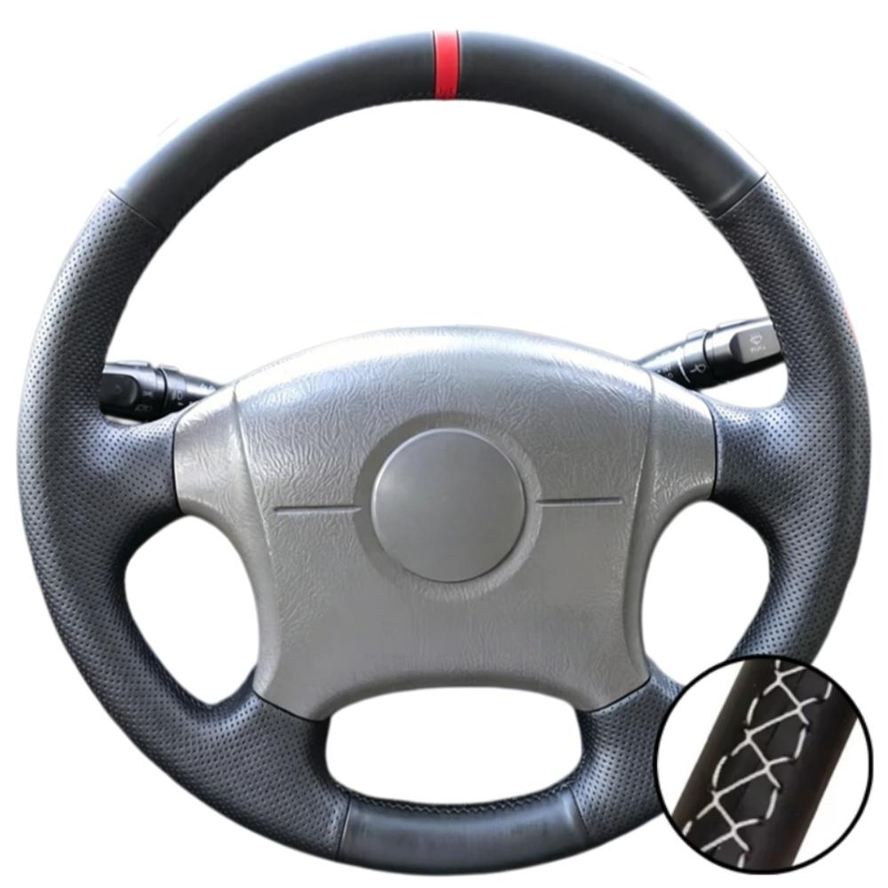 Car Accessories Hand-Stitched Black Non-slip Microfiber Leather 2004-2011 Steering Wheel Cover For Hyundai Elantra