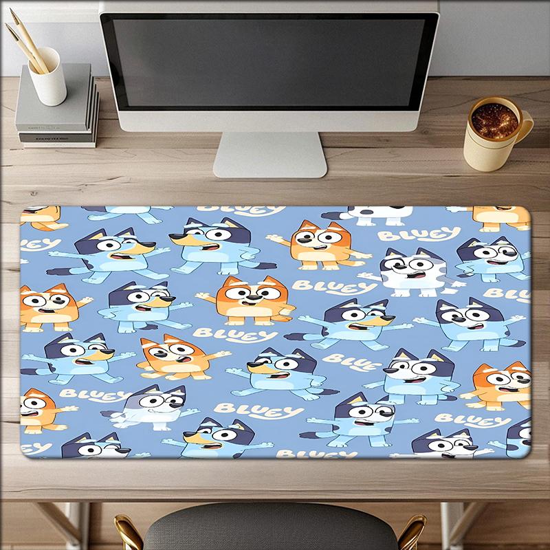 Bluey Theme Mouse Pad, Non Slip Rubber Base, Multifunctional Office & Home Decor, Perfect for Workspace Personalization.