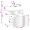 Bathroom Furniture Set Grey Sonoma Engineered Wood