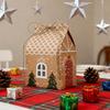 24 Pcs Christmas Cottage Gift Box 3D Pop Up House Shaped Gift Box Paper Treat Box for Holiday Party Favors Cookie Candy Packaging