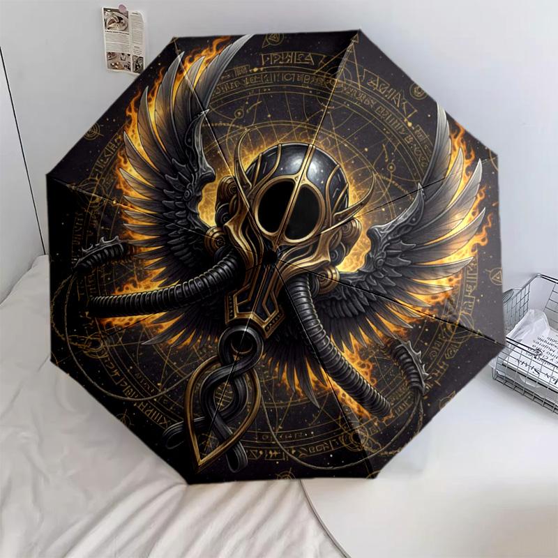 

1 PC Automatic Folding Umbrella - Cartoon Pattern, Portable & Foldable Design with 35 Ribs, Christmas Birthday Gifts