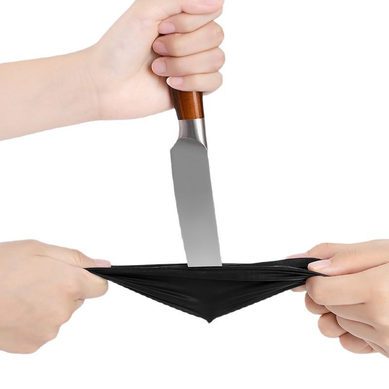Durable Black Nitrile Gloves: Thick, High-Elasticity, Oil-Proof, Anti-Slip for Auto Repair & Mechanical Maintenance