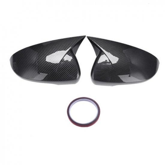 For Hyundai Tucson 2015- ABS Carbon Fiber Side Rear View Mirror Cover Trim
