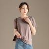 RAIN.CUN Women's High-Elastic Slim Fit Short Sleeve T-Shirt