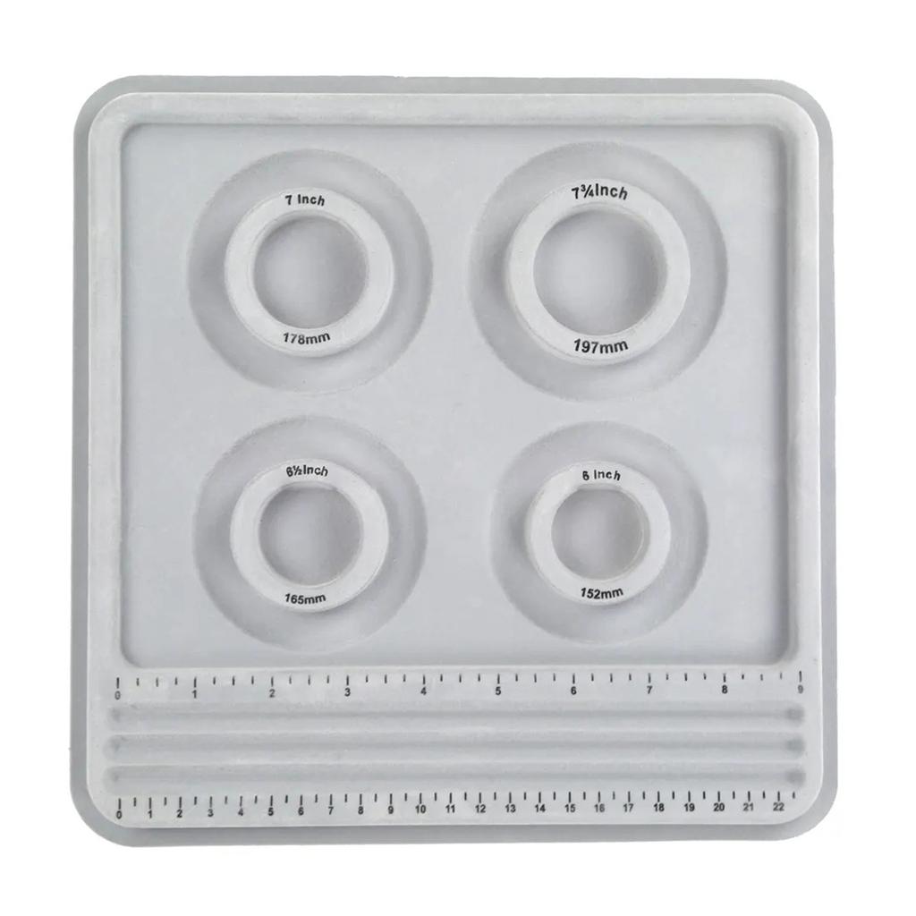 Tavola di Design per Braccialetti Rotondi, Tappetini Tavola per Perline, Organizer per Perline Collane, Vassoio Attrezzo per Creazione Gioielli Grigio