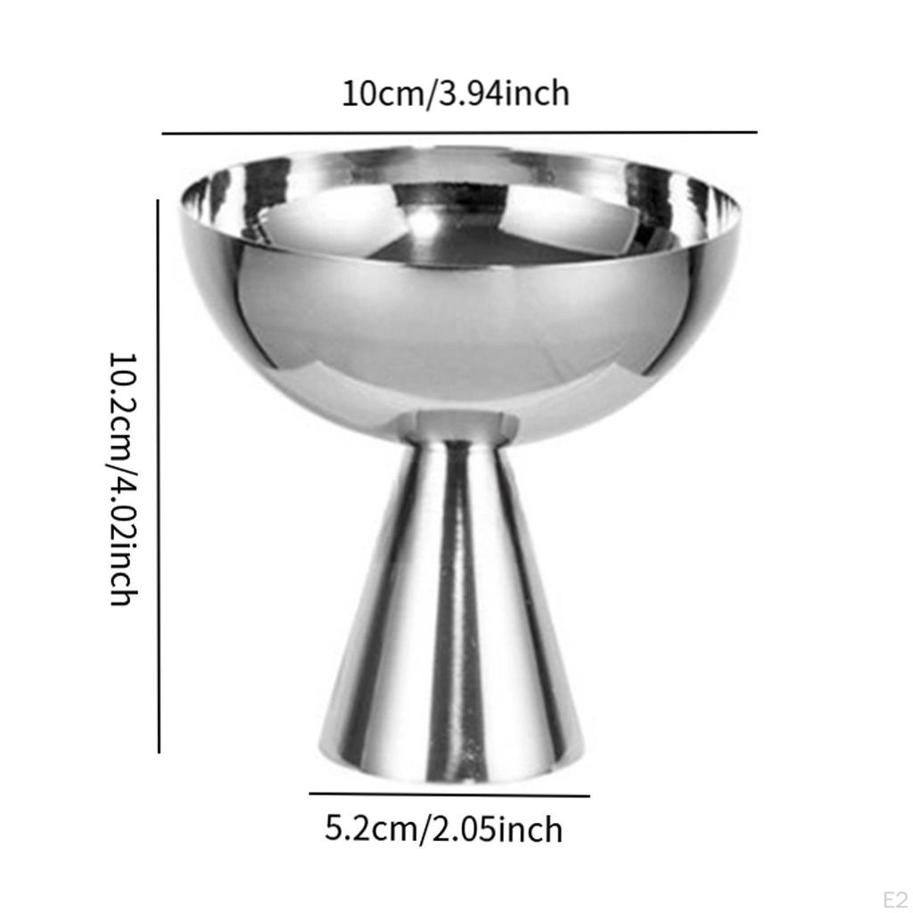Aigend Stainless Steel Ice Cream Cup Multipurpose Dessert Container Sundae Bowls For Salad Fruit Pudding Tall - View #6