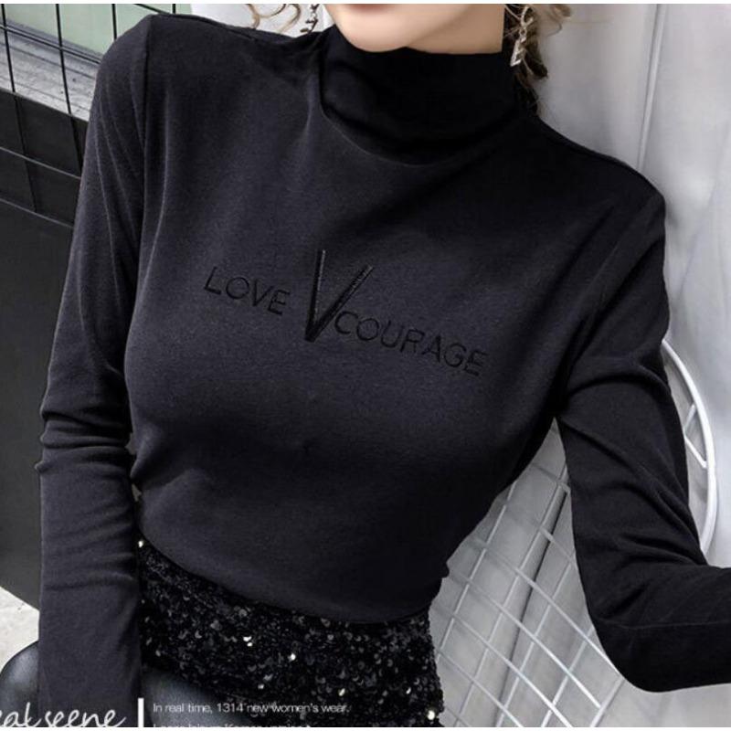 Winter Warm Women Turtleneck Pullovers Thick Bottoming Shirt for Women Warm Blouse Winter
