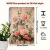 Vintage Metal Wall Art Perfume Bottles Roses Home Decor