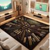 Barber Salon Theme Soft Crystal Velvet Rug Custom Name & Text Print Non Slip Floor Rug for Bedroom Living Room