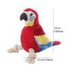 Indestructible Plush Parrot Dog Toy, Squeaky Stuffing Toy, Pet Supplies for Small and Big Dogs