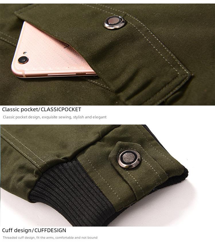 Men's Korean Style Stand-Up Collar Casual Jacket - Versatile Fashion for Spring and Autumn