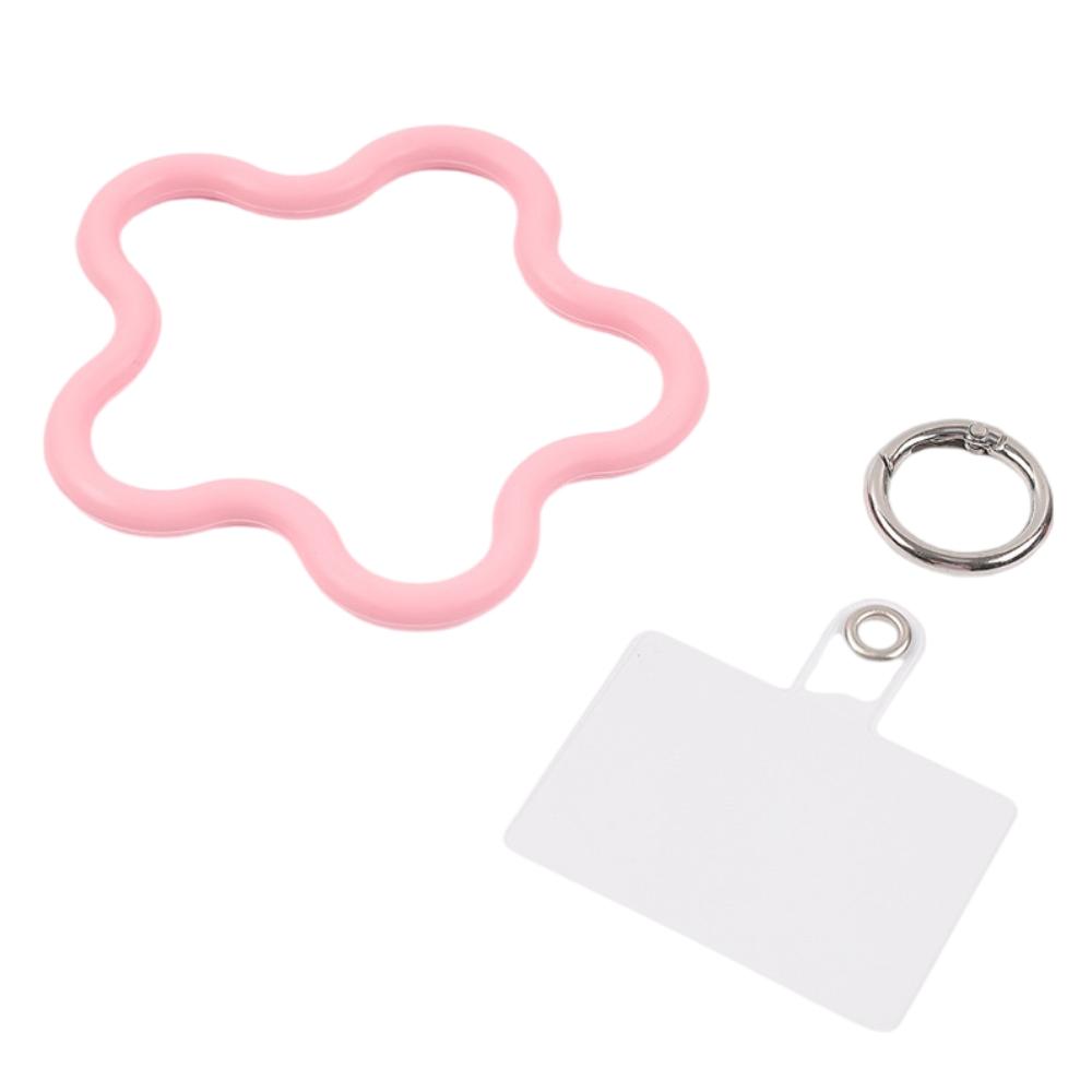 

Съемный регулируемый силиконовый ремешок для телефона Ремешок на запястье Браслет с пентаграммой Аксессуары для камеры телефона светло-розовый