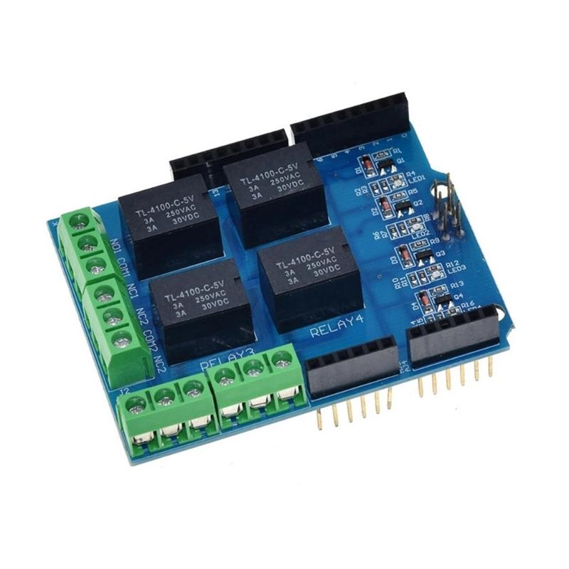 4 unabhängige DC5V Relais Module zur Steuerung mehrerer Geräte Kompatibel mit Mikrocontrollern und SBCs