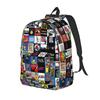 Broadway Musical Theatre Logos - Hand Drawn Backpack Hot Sale Daypack Children BookBag School Bag Shoulder Bags for Men Women