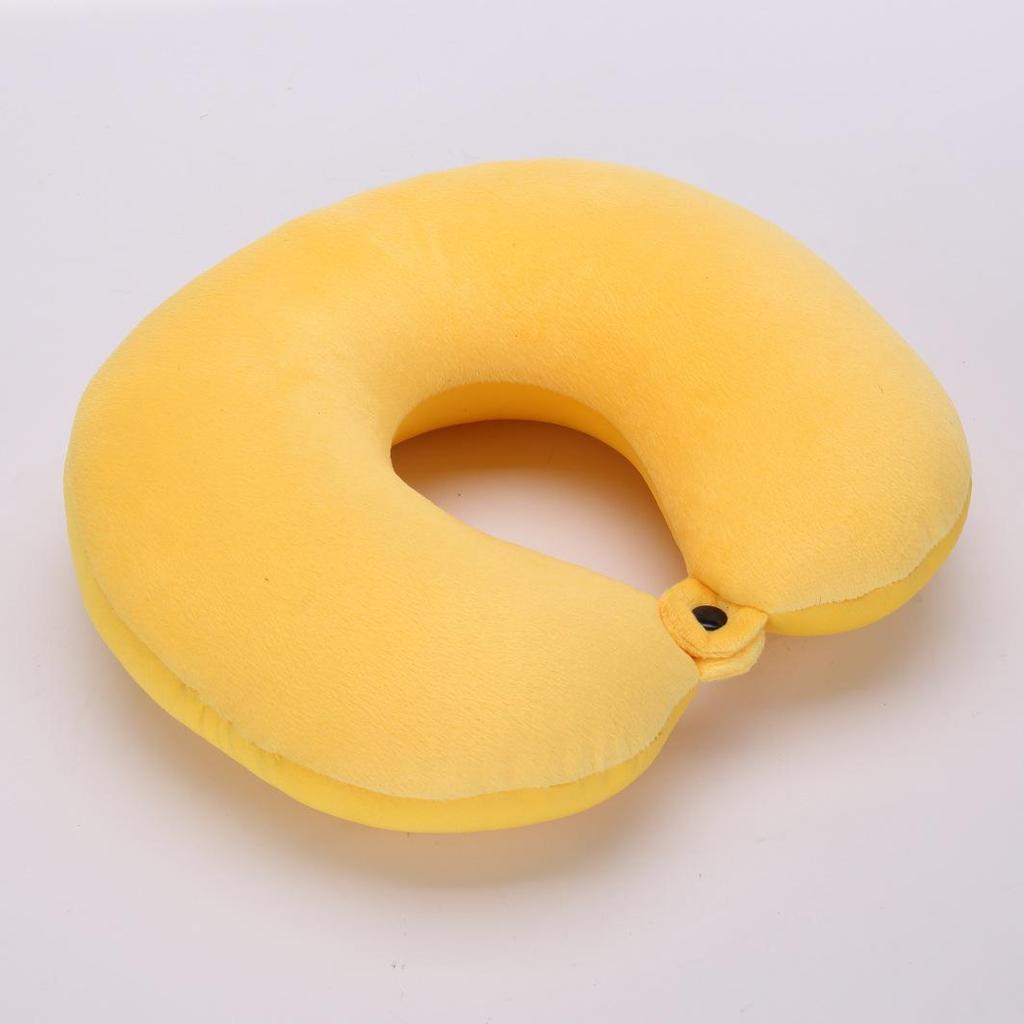 Almohada de Viaje en Forma de U para Cuello y Respaldo de Partículas de Espuma