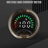 Round Digital Voltmeter Ammeter LED Display Circular Voltages & Charge Meter for Accurate Voltages & Battery Monitoring