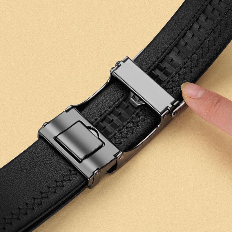 Men's Automatic Buckle Genuine Leather Belt
