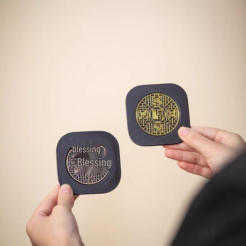 Changbaosen Square Tea Coasters Set with Storage
