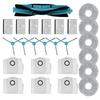 Complete Side Brush and Filter Dust Bag Set for Cecotec For Conga 9590 9990 10090 AI Optimal Cleaning Performance