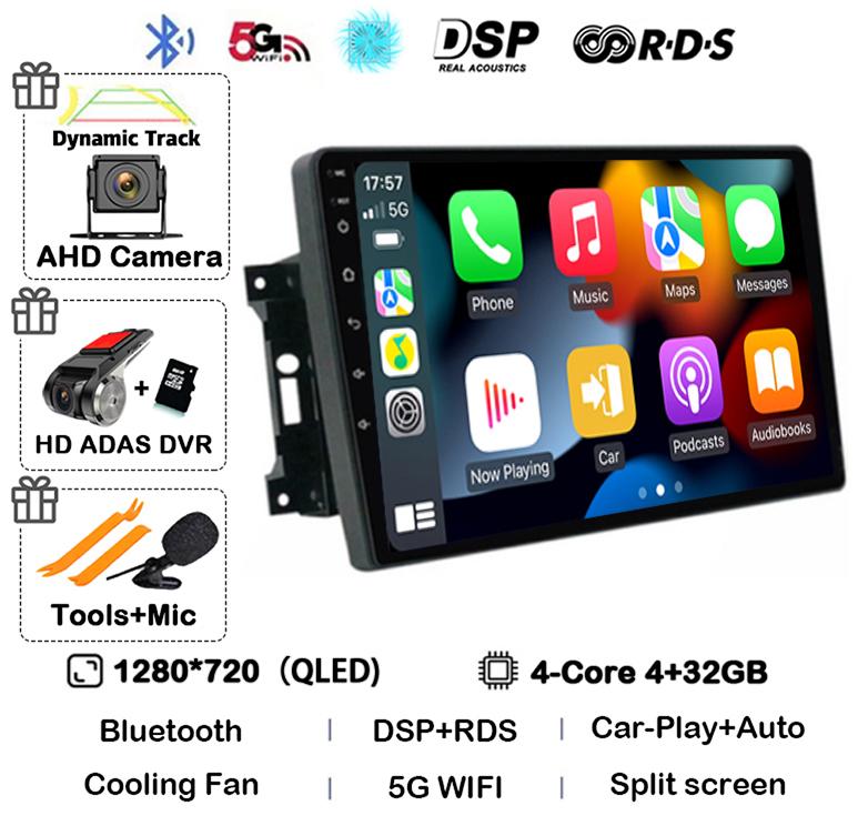 Android 14 Car Radio For Jeep Compass Grand Cherokee Wrangler Chrysler Sebring Town Country Dodge Charger Multimedia Stereo 2din