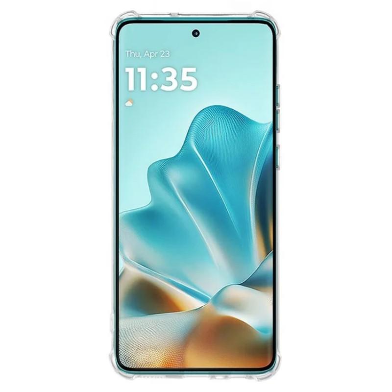 For Motorola Edge 60 5G TPU Case WANLONFENG WL3 Series 1.5mm Phone Cover with 2Pcs Tempered Glass Films