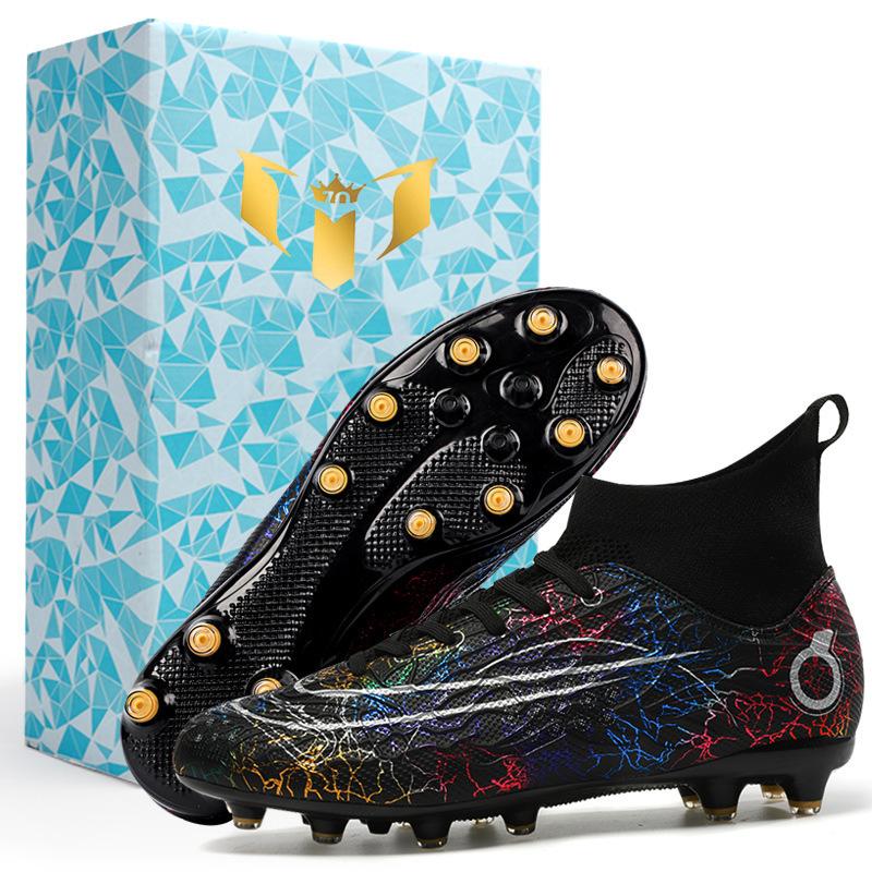 Foot nails grass shoes World Cup spot Messi training shoes men's high-top spikes children's broken adult men and women