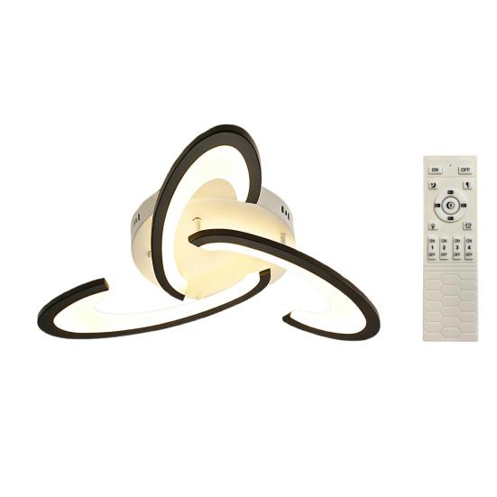 

Художественная потолочная лампа в виде цветка, уникальный дизайн лепестков, светодиодный свет для дома, диммируемый современный светильник для декора спальни, гостиной A чёрный