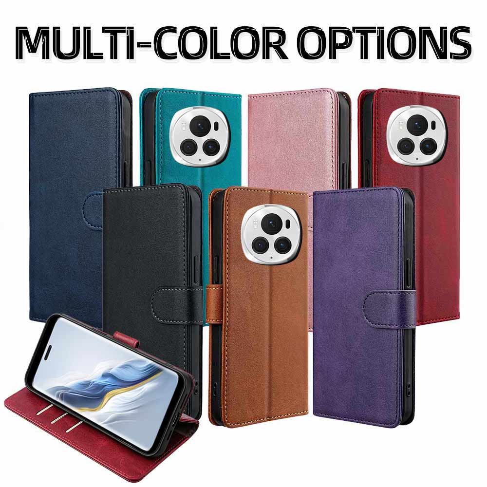 Magic 6 Lite Leather Flip Case Multi-color Magnet Buckle Protect Cover for Honor Magic 5 6 Pro magic6 lite Wallet Case With RFID