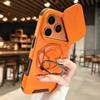 Armor Sliding Ring Holder For Magsasfe Phone Case For iPhone 17 Pro 15 16 14 13 12 11 Pro Max Shockproof Camera Protection Cover