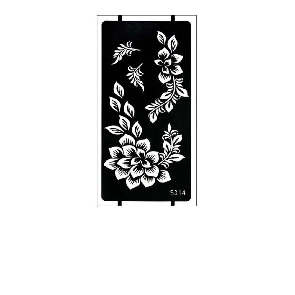 Lace Fake Tattoo Henna Tattoo Stencil Stickers Legs Arm Henna Tattoo Decals  Women/Lady S 0314