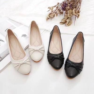 Single Shoes Women's 2025 Spring and Autumn New Flat Shoes Middle-aged Shallow Mouth Mother Shoes Summer Women's Shoes