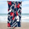 New England Patriots Print Beach Towel, Large Soft Quick Dry Towel for Beach Camping Swimming