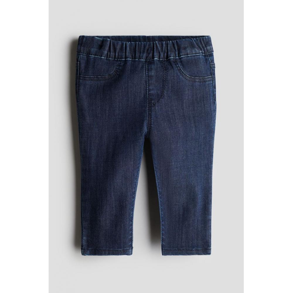 

Леггинсы из хлопкового денима HM темно-синего цвета