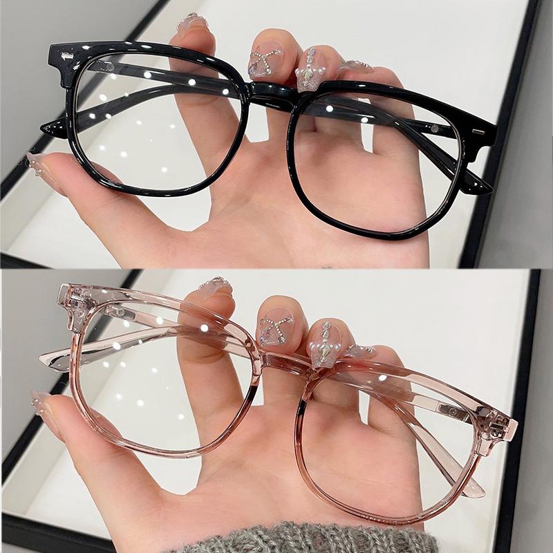 1/2PCS Anti-blue Light Glasses for Women Retro Flat Light Frame Regular Eyeglass Frame Blue Light Blocking