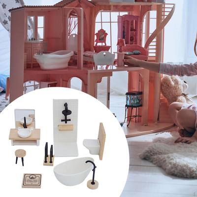 1:12 skala Puppenhaus Badezimmer Set Miniatur Möbel Dekor Micro Landschaft