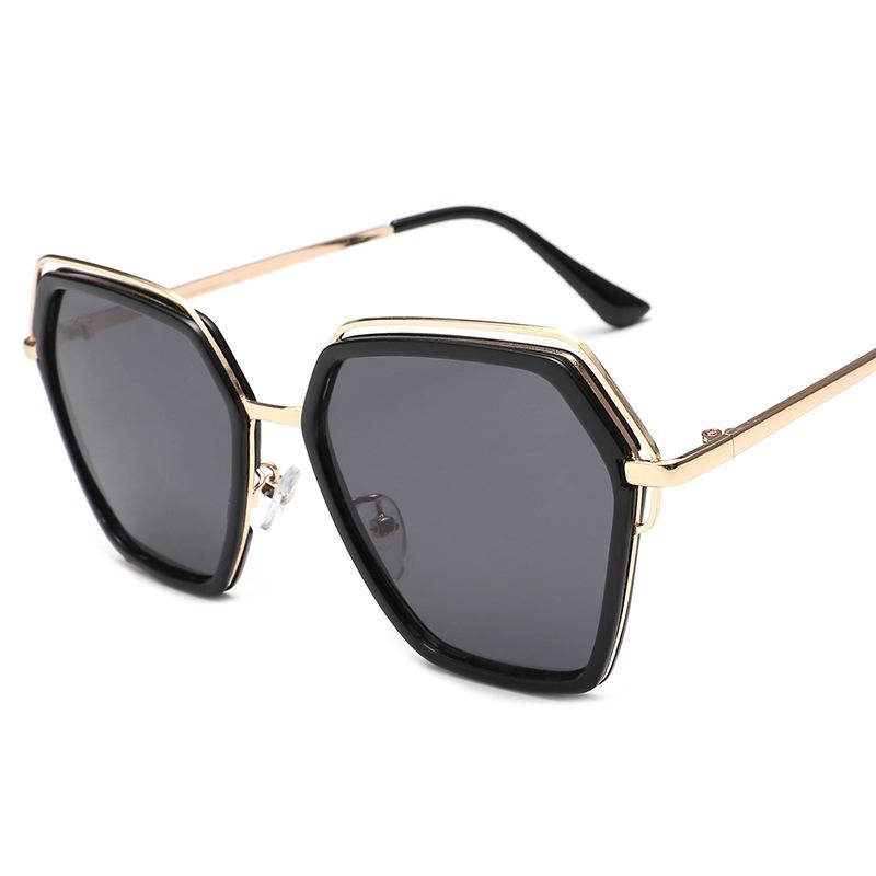 Korean Style Trendy Women's Sunglasses 2025: Irregular Polygon for Round & Long Faces