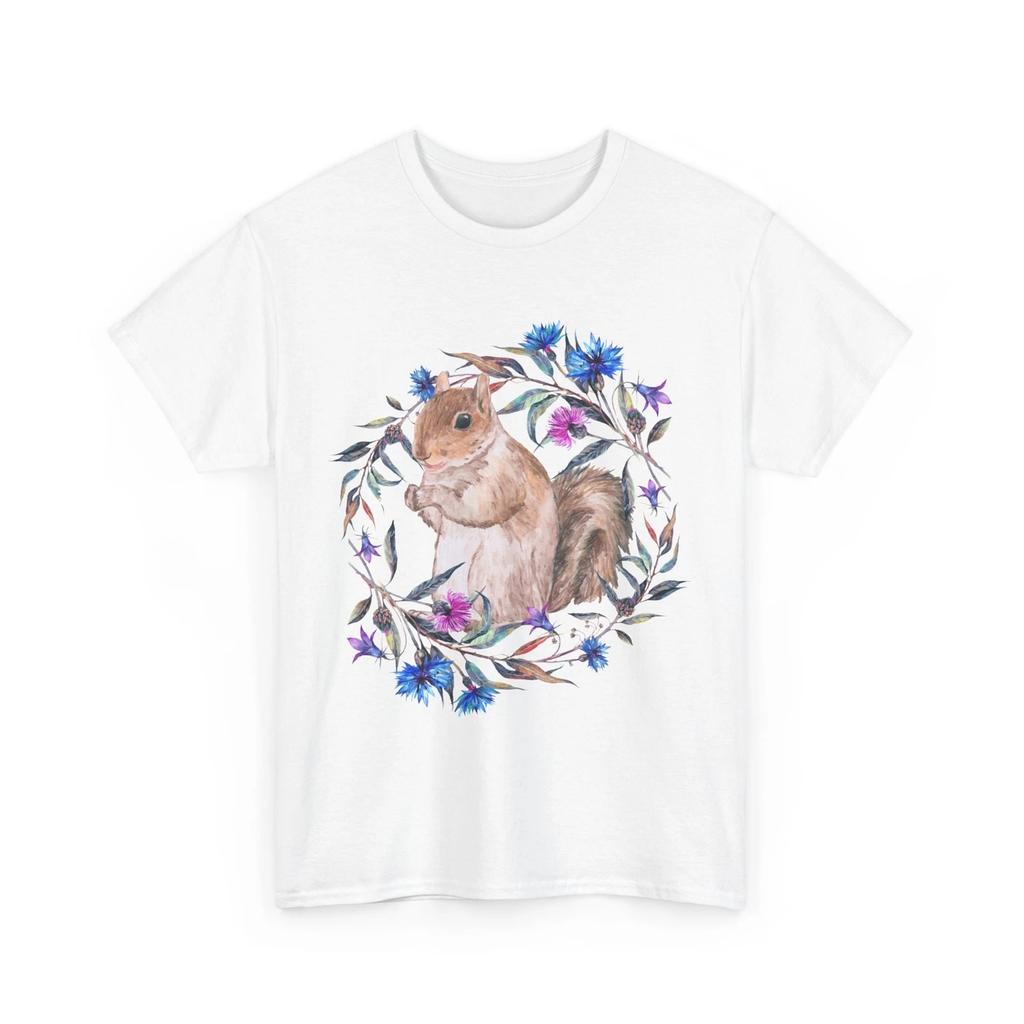 Squirrel Shirt, Flowers Squirrel Animals Rodents Lovers Women Men Cute Shirt