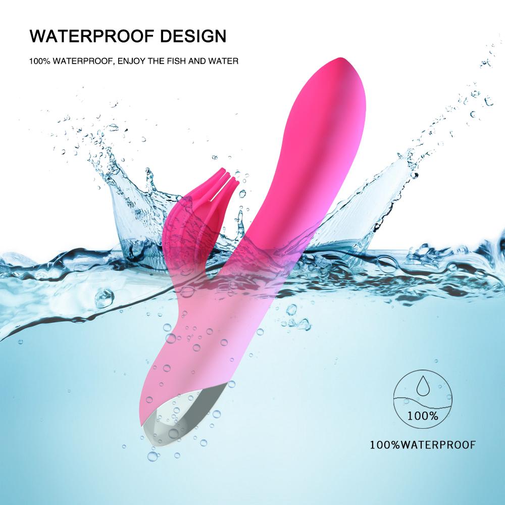 Dildo Rabbit Vibrator For Women 10 Speed Usb Rechargeable Powerful Clitoris Stimulation Massage Vibrator G-spot Adult Sex Toys