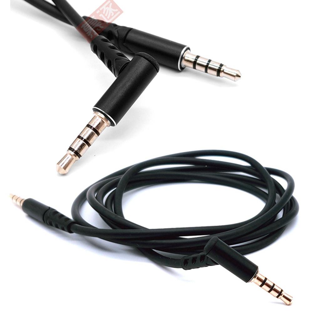 90 Grad Ellenbogen Abgewinkelt 3,5mm Männlichen Zu Männlichen 4 Pole Auto AUX Tiny Und Weiche Live Rundfunk Audio Kabel Flache F