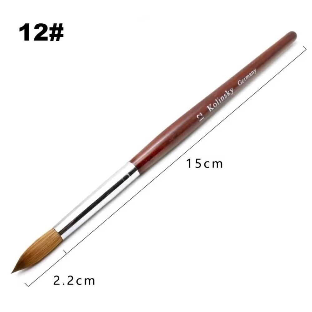 Acrylic Nail Brush Wood Handle UV Gel Brush Professional Liner Drawing Brushes Nail Art