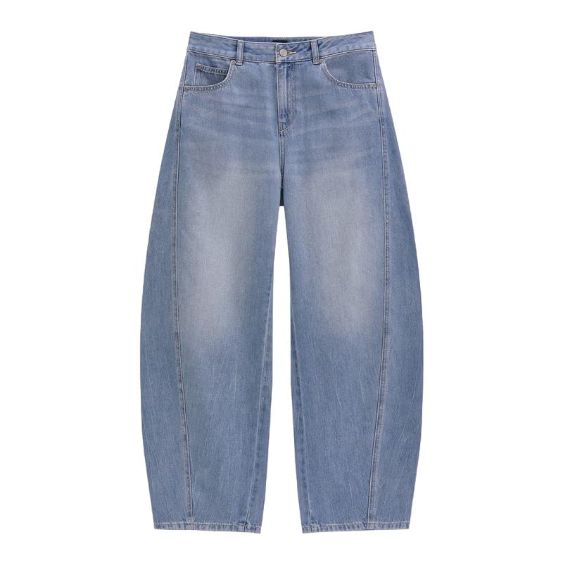 GAP Women s Spring 2026 Washed Loose Curved-Leg Jeans 29