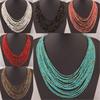Bohemia Beaded Multilayer Necklace With Handcrafted Resin Materials For Fashionistas