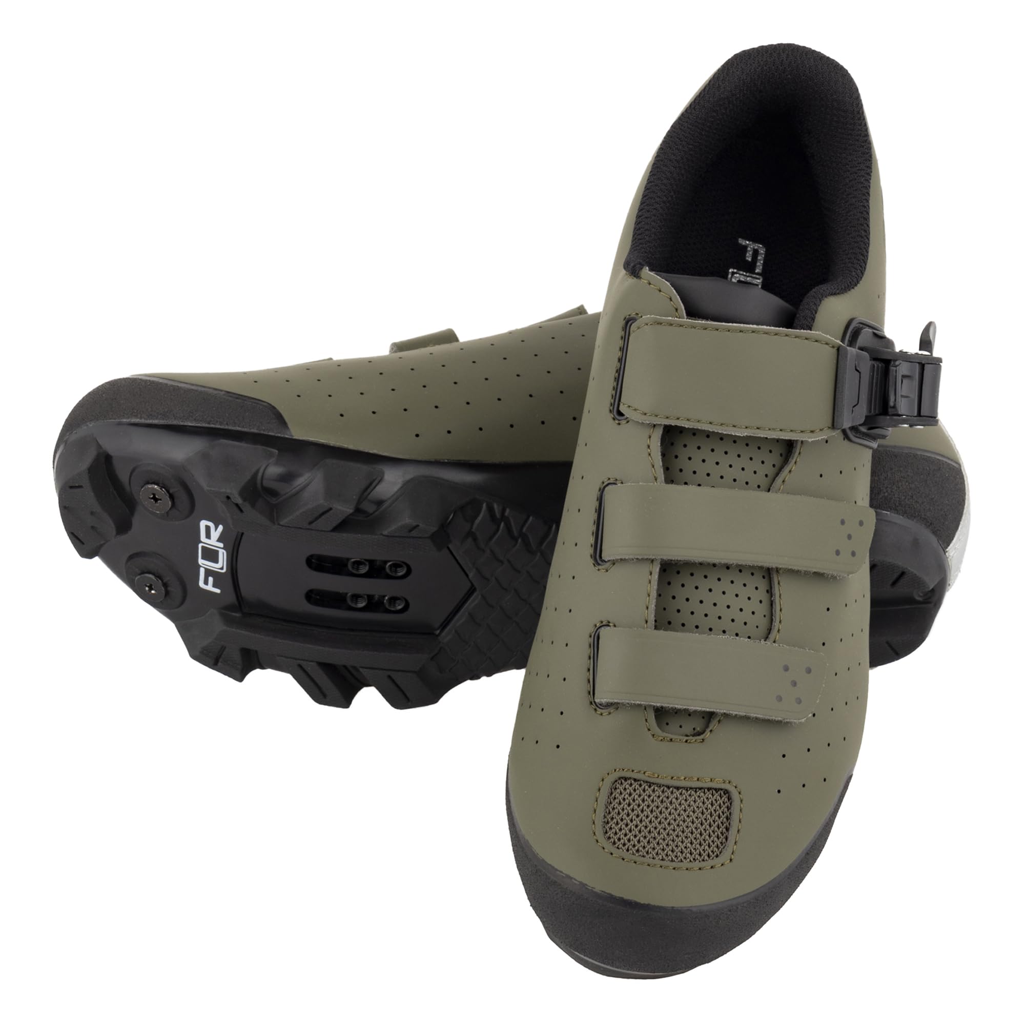 FLR MTB clipless shoes F-67 45(29.0cm) army green зелёный