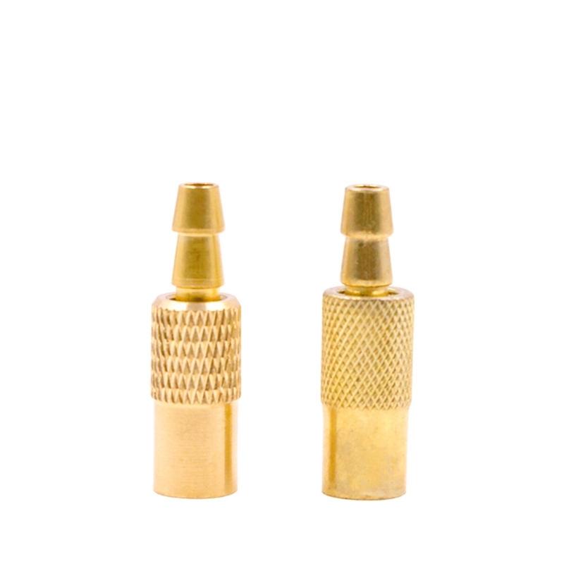 Brass Air Chuck Adapter With Leak Resistant Seal for American Style Valves On Cars Motorcycles Bicycles Quick Inflation Tool