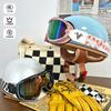 Vintage-Style Half Face Motorcycle Helmet Scooter Electric Bike Riders - 3C Certified ABS Safety Men Women