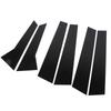 6Pcs B Pillar Posts Trim Glossy Black Exterior Window Decal for Macan 95B 2014 To 2023