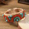 Heavy industry woven natural stone bracelet Bohemian retro exotic female personality Tibetan bracelet accessories